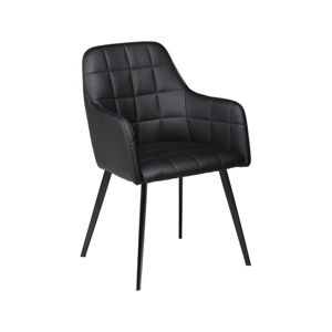 Černá koženková židle DAN-FORM Denmark Embrace