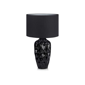 Černá stolní lampa Markslöjd Ben, ø 26 cm