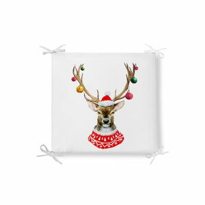 Vánoční podsedák s příměsí bavlny Minimalist Cushion Covers Merry Reindeer, 42 x 42 cm