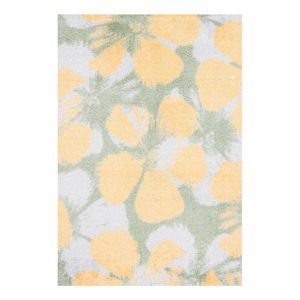 Zeleno-žlutý koberec White Label Grun, 50 x 70 cm