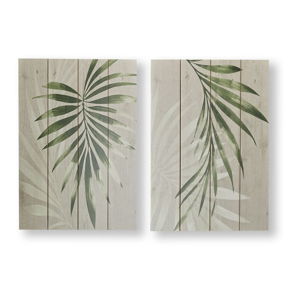 Sada 2 nástěnných obrazů Graham & Brown Peaceful Palm Leaves