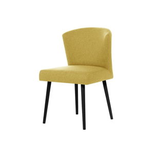 Žlutá jídelní židle s černými nohami My Pop Design Richter