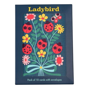 Přání v sadě 10 ks Ladybird – Rex London