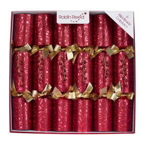 Vánoční crackery v sadě 6 ks Mullled Wine - Robin Reed