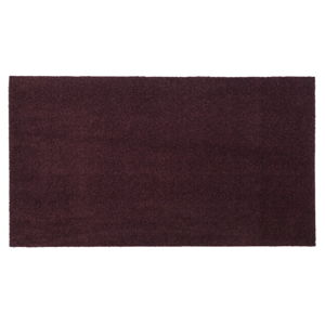 Tmavě vínová rohožka tica copenhagen Unicolor, 60 x 90 cm