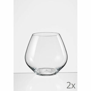 Sada 2 sklenic Crystalex Amoroso, 580 ml