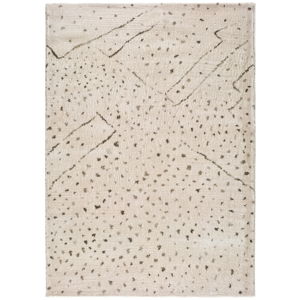 Krémový koberec Universal Moana Dots, 135 x 190 cm