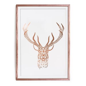 Zarámovaný plakát Really Nice Things Golden Deer, 40 x 60 cm