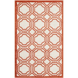 Oranžový koberec vhodný i na venkovní použití Safavieh Ferrat, 121 x 76 cm