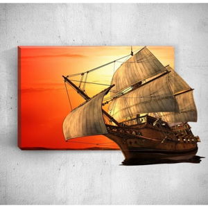 Nástěnný 3D obraz Mosticx Big Boat, 40 x 60 cm