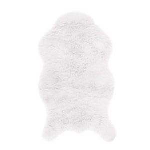 Bílá umělá kožešina Tiseco Home Studio Sheepskin, 80 x 150 cm