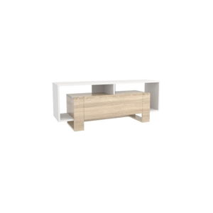 Dřevěný TV stolek Melville Vanilla, šířka 120 cm