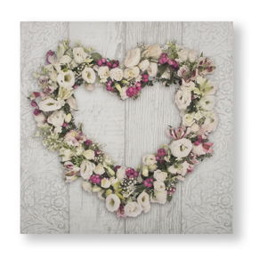 Nástěnný obraz Graham & Brown Floral Heart, 50 x 50 cm