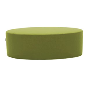 Zelený puf Softline Bon-Bon Felt Melange Lime, délka 100 cm