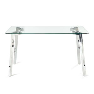 Jídelní stůl se skleněnou deskou 80x140 cm Kirk – Tomasucci