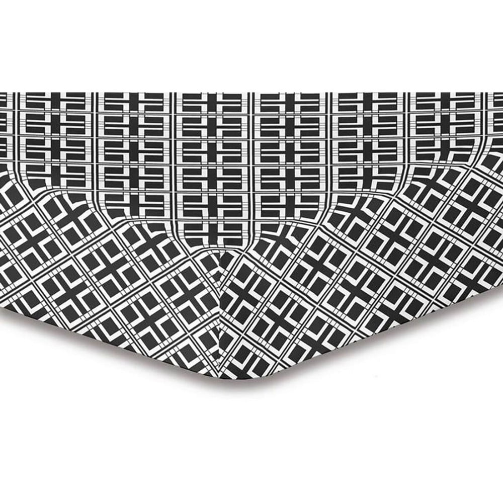 Prostěradlo z mikrovlákna DecoKing Hypnosis Triangles Felipa, 120 x 200 cm
