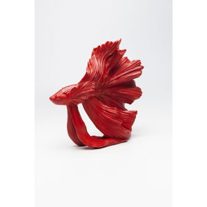 Červená dekorativní socha Kare Design Betta Fish