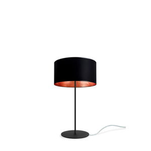 Černo-měděná stolní lampa Sotto Luce MIKA M 1T