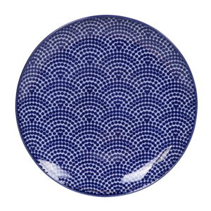 Modrý porcelánový talíř Tokyo Design Studio Dots, ø 16 cm