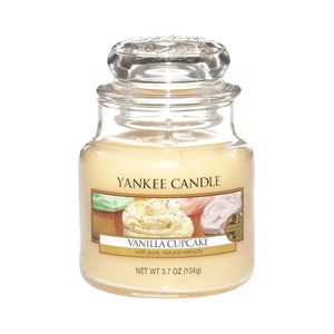 Vonná svíčka Yankee Candle Vanilkový Košíček, doba hoření 25 - 40 hodin