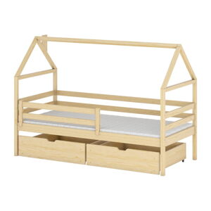 Domečková dětská postel s úložným prostorem 90x200 cm Aron - Lano Meble
