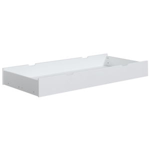 Bílá zásuvka z masivního borovicového dřeva pod dětskou postel Pinio Mini, 160 x 70 cm