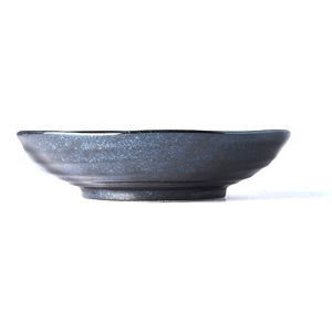 Černý keramický hluboký talíř MIJ Matt, ø 21 cm