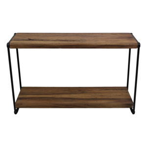 Konzolový stolek z teakového dřeva a kovu HSM collection Lilienne