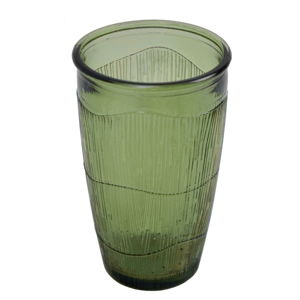 Olivově zelená sklenice z recyklovaného skla Ego Dekor Mountain, 300 ml