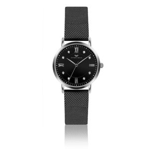 Dámské hodinky s páskem z nerezové oceli v černé barvě Victoria Walls Kelly