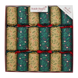 Vánoční crackery v sadě 12 ks Natural Foliage - Robin Reed