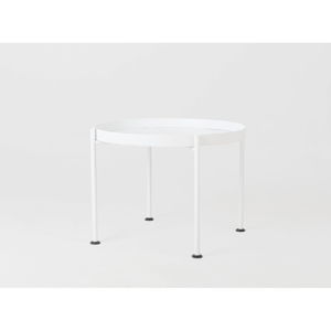 Bílý odkládací stolek Custom Form Hanna, ⌀ 60 cm
