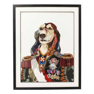 Obraz Kare Design Art General Dog, 72 x 90 cm