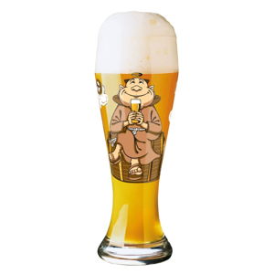 Set pivní sklenice z křišťálového skla a 5 podtácků Ritzenhoff Kathrin Stockebrand, 645 ml