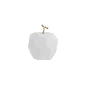 Matně bílá betonová soška PT LIVING Origami Apple