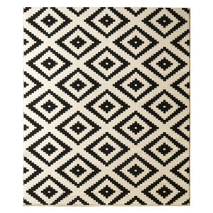 Černý koberec Hanse Home Hamla Diamond Black, 80 x 300 cm