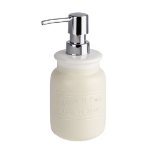 Krémově bílý keramický dávkovač mýdla Wenko Maison, 420 ml