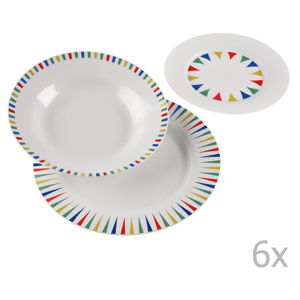 Set 18 porcelánového nádobí Versa Vajilla Geometrica