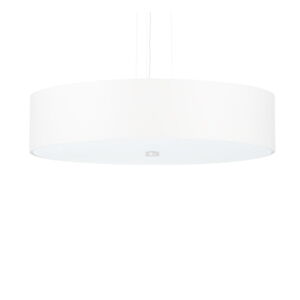 Bílé závěsné svítidlo s textilním stínidlem ø 50 cm Herra – Nice Lamps