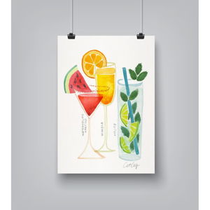 Plakát Americanflat Summer Cocktails by Cat Coquillette, 30 x 42 cm