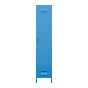 Modrá kovová skříňka Novogratz Cache, 38 x 185 cm