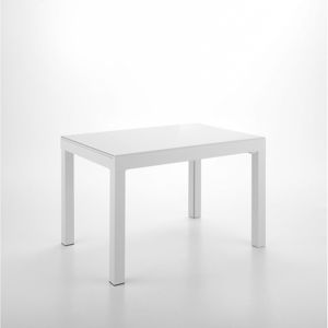 Bílý rozkládací jídelní stůl Design Twist Jeddah