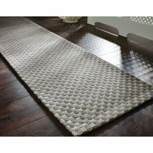 Tmavě šedý koberec z juty Flair Rugs Check, 160 x 230 cm
