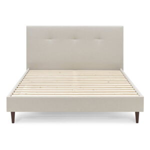 Béžová čalouněná dvoulůžková postel s roštem 180x200 cm Tory - Bobochic Paris