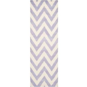 Vlněný koberec Safavieh Stella Light Purple, 243 x 76 cm