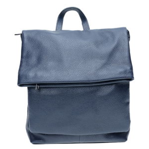 Modrý kožený batoh Isabella Rhea