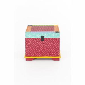 Úložný box z akáciového dřeva WOOX LIVING India Colore