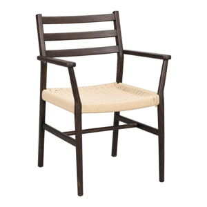 Jídelní židle v tmavě hnědo-přírodní barvě Harlan – Rowico