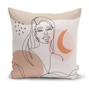 Povlak na polštář Minimalist Cushion Covers Drawing Woman, 45 x 45 cm