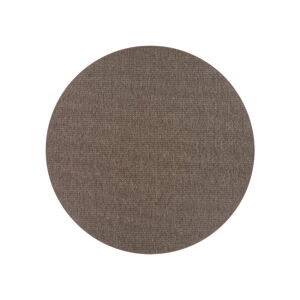 Hnědý kulatý koberec ø 160 cm Bello™ - Narma